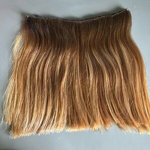 Covet and Mane Human Hair Sew In Extensions Light Brunette with Highlights